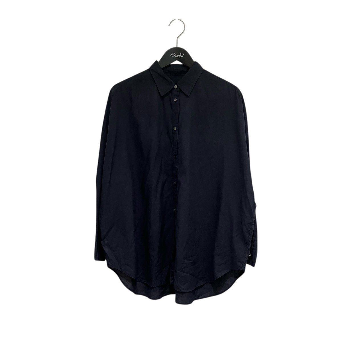 【中古】 Spick and Span ガーメントダイ カシュクールシャツ 長袖シャツ 25-050-200-2040-1-0 ネイビー サイズ:F 【190426】(スピックアンドスパン)