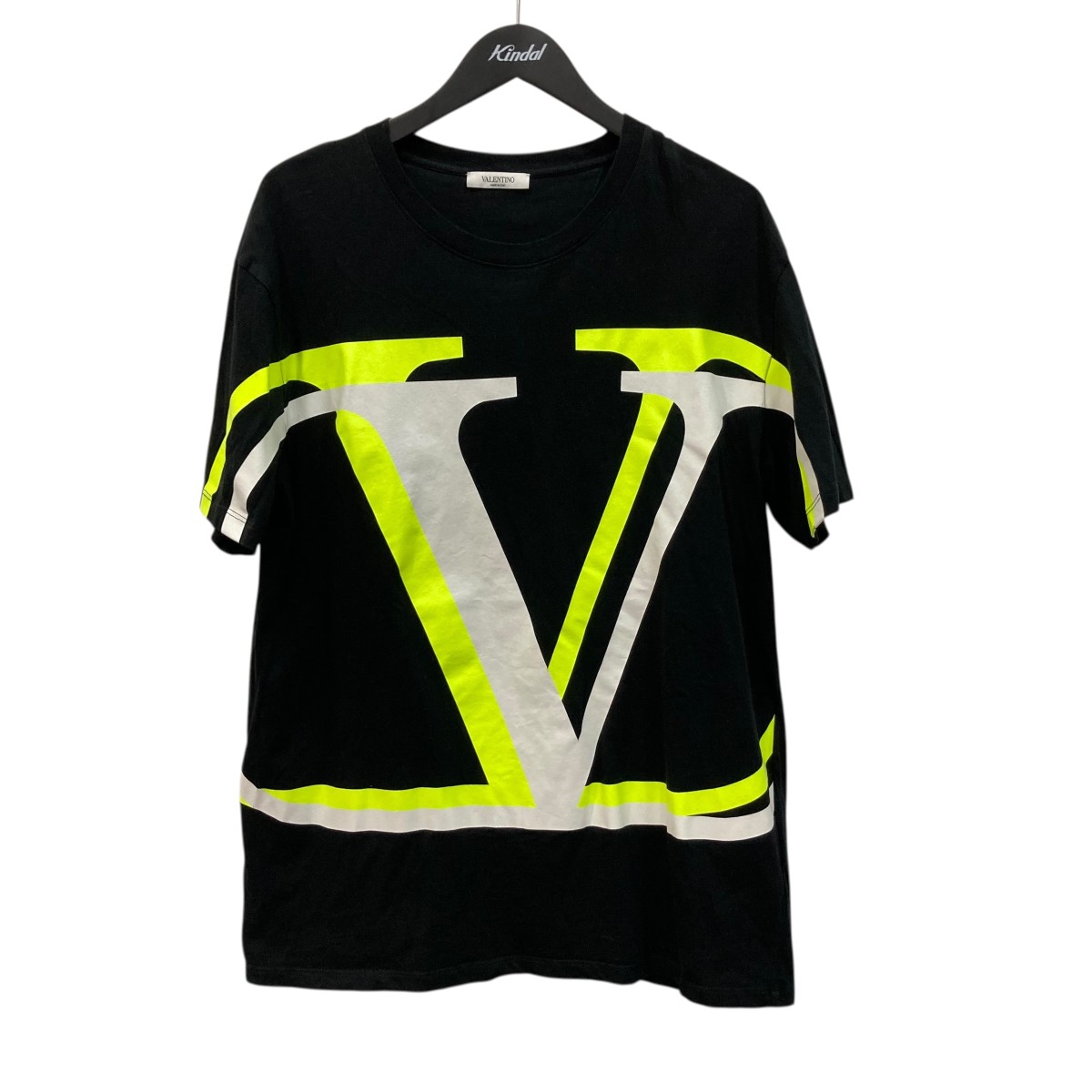【中古】\u003cBR\u003eVALENTINO\u003cBR\u003e半袖カットソー UV3MG08C6K7 黒いこと 大きさ：XL\u003cBR\u003e【通貨価値思いなおす】