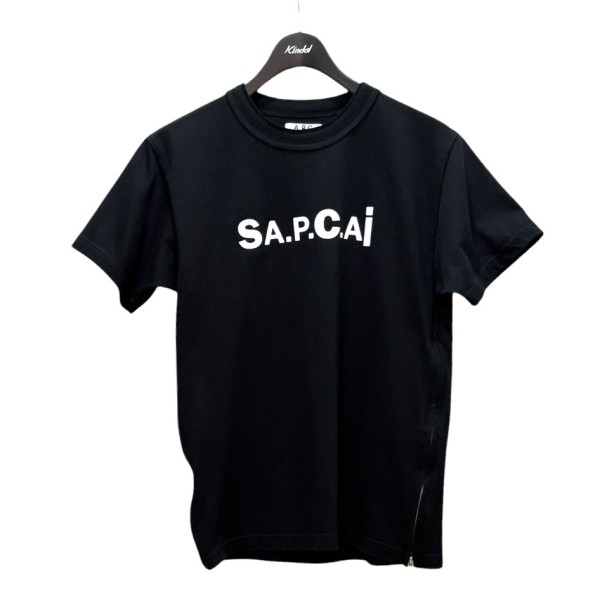 【中古】sacai×A．P．C． サイドジップT 21E2-C0EQW-M26978 ブラック サイズ：XS 【190426】（サカイ×アーペーセー）