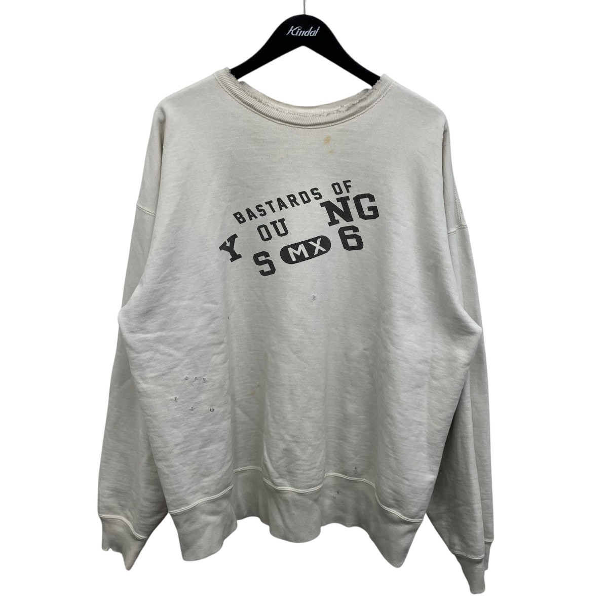 【中古】 SAINT MICHAEL×berberjin　 クルーネックスウェット ベージュ サイズ：XL 【200426】（セントマイケル）