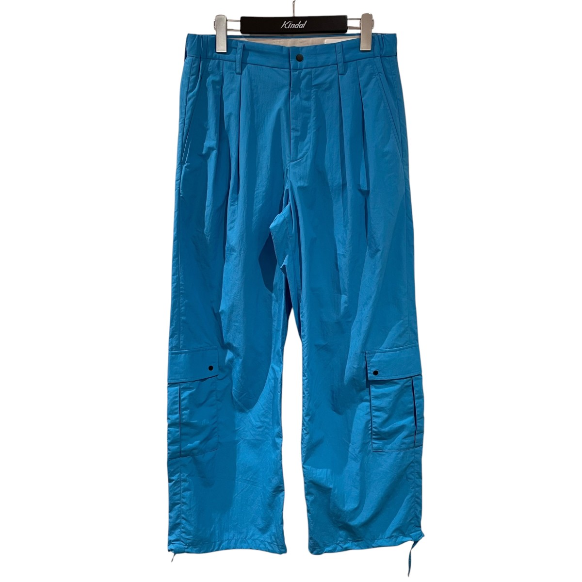 【中古】 IRENISA　 TWO TUCKS WIDE CARGO PANTS ナイロンパンツ IH-25SS-P040-KM スカイブルー サイズ：2 【200426】（イレニサ）