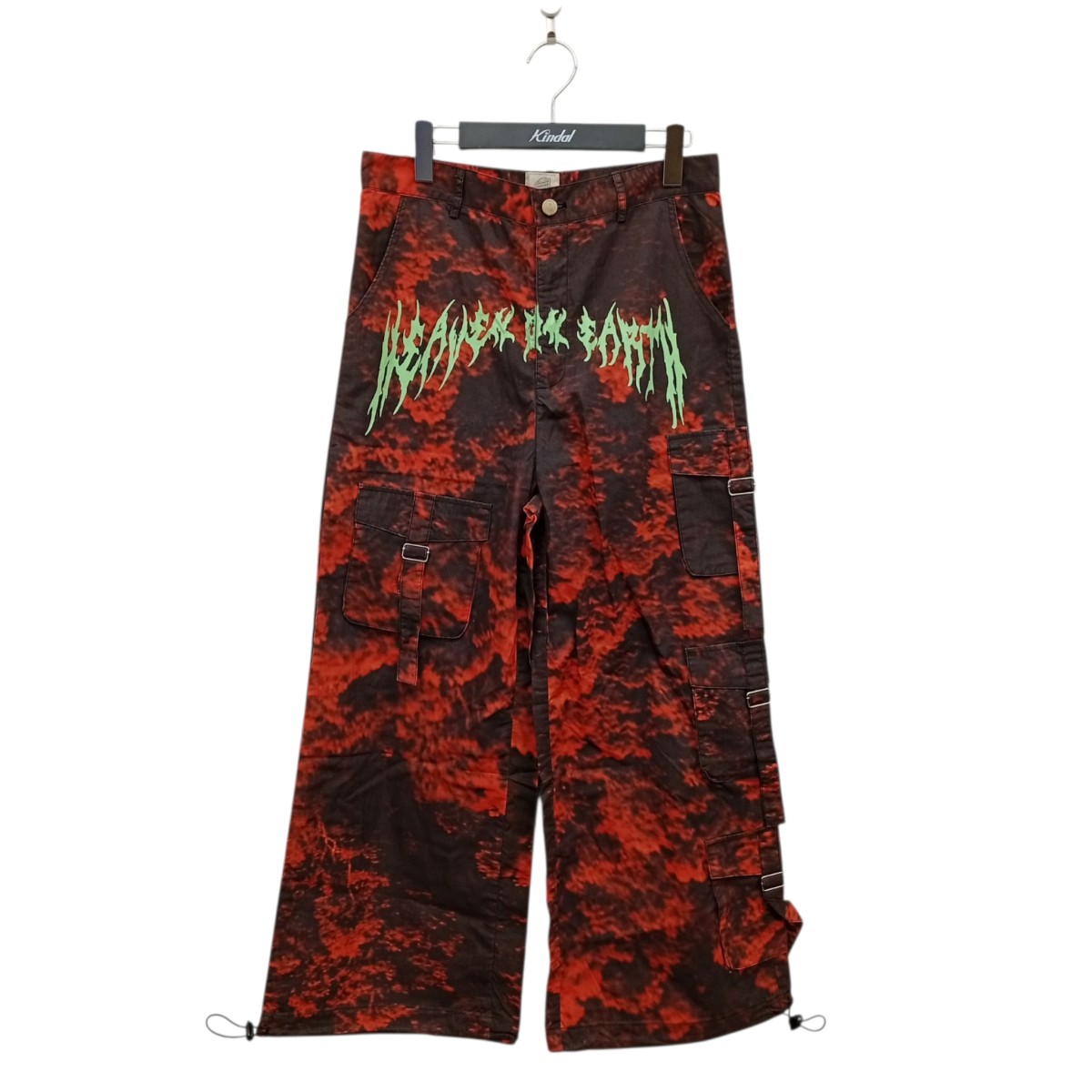 【中古】EREHWON カーゴパンツ 21E-PT2-001 レッド×ブラウン サイズ：S 【210426】（エレウォン）