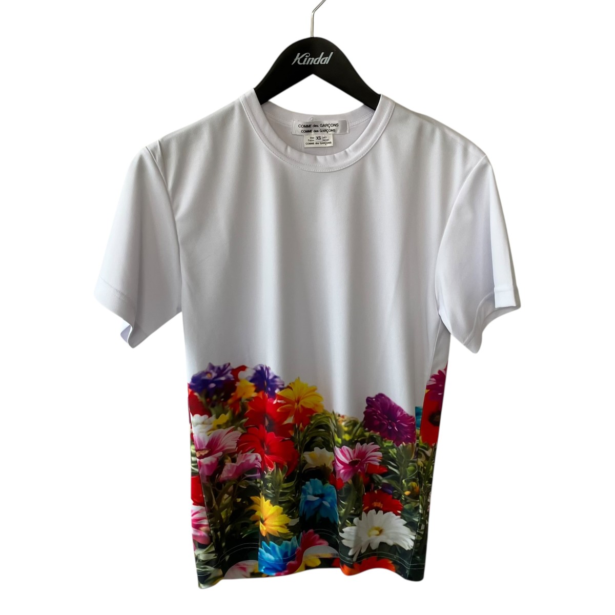 【中古】\u003cBR\u003eCOMME des GARCONS\u003cBR\u003e花柄 プルオーバー RO-T026-051 白いこと 大きさ：XS\u003cBR\u003e【必要経費思いかえす】