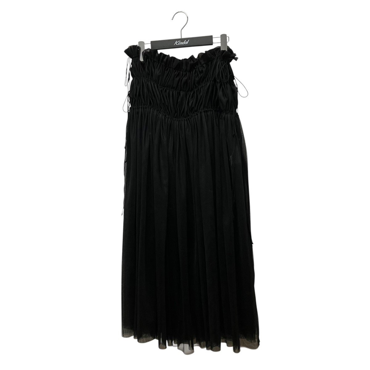 【中古】FETICO GATHERED TULLE midi SKIRT ギャザーチュールスカート FTC242-0507 黒いこと 大きさ：1 【220426】（フェティコ）