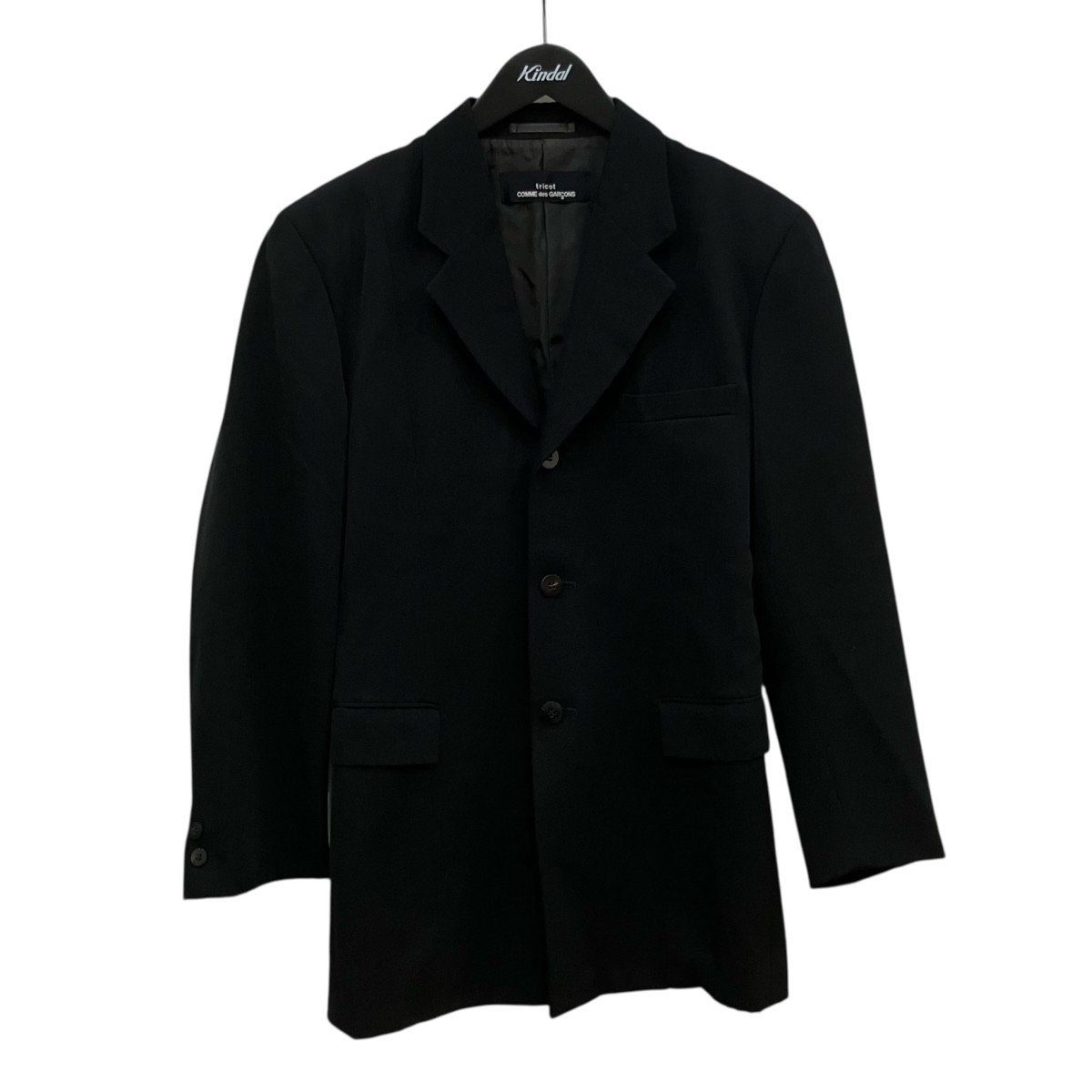 【中古】tricot COMME des GARCONS テーラードジャケット TJ-050060 ブラック サイズ:- 【230426】(トリココムデギャルソン)|ブランド古着のカインドオル