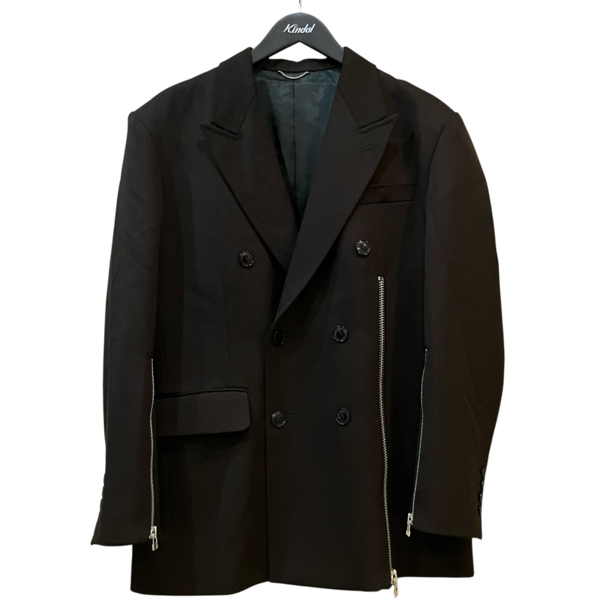 【中古】JOHN LAWRENCE SULLIVAN 20SS ウールダブルブレステッドジップジャケット 1A006 0120 07 赤銅色 大きさ：44 【230426】（ジョンローレンスサリバン）