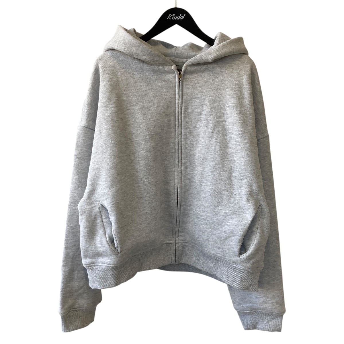 【中古】ENTIRE STUDIOSTHERMAL HOOD ジップパーカー UNU-25-1004 グレー サイズ：L【価格見直し】｜ブランド古着のカインドオル