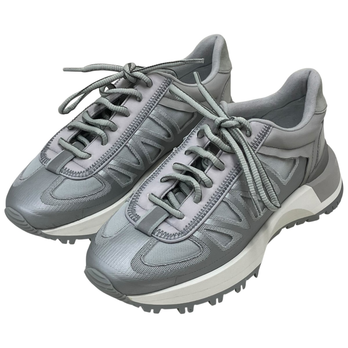 【中古】Maison Margiela Runner Evolution ローカットスニーカー 薄墨色 大きさ：38 【230426】（メゾンマルジェラ）