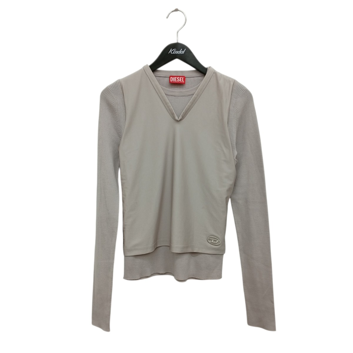 【中古】DIESEL ROSEL MAGLIA 長袖カットソー A14936 ともし火サクラ色 大いさ：L 【230426】（ディーゼル）