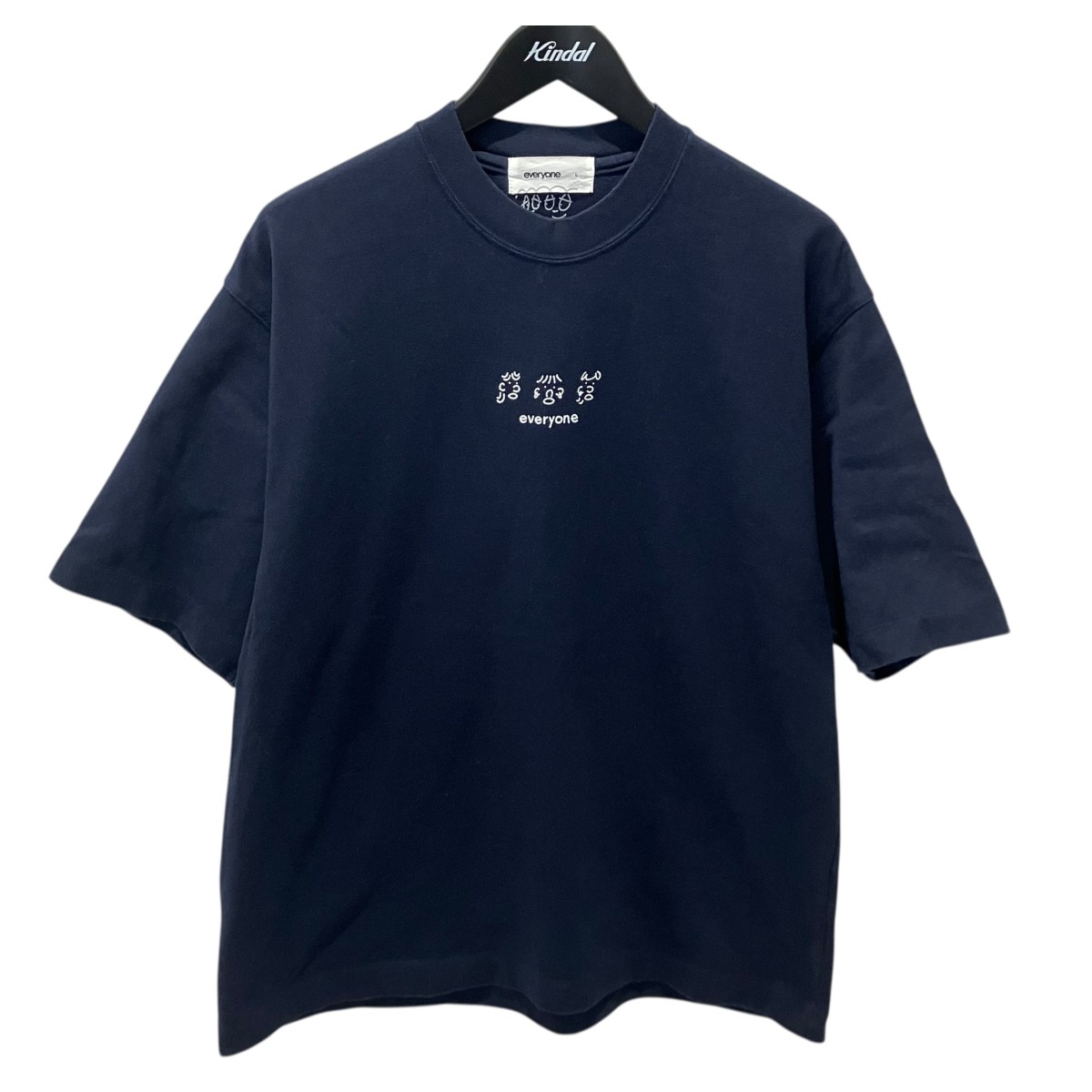 【中古】everyone j.30000 logo short sleeve tee shirt 半袖カットソー ネイビー サイズ:L 【230426】(エブリワン)|ブランド古着のカインドオル