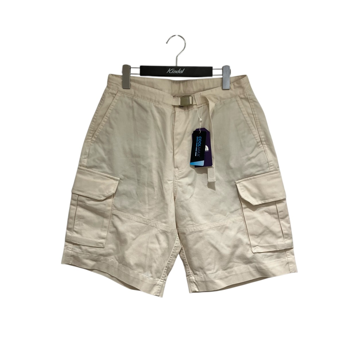 【中古】THE NORTHFACE PURPLELABEL Stretch Twill Cargo Shorts ハーフパンツ NT4204N アイボリー サイズ：32 【230426】（ザノースフェイス パープルレーベル）
