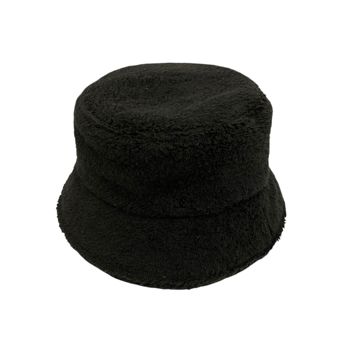 【中古】CHANEL パイルバケットハット 黒いこと 【230426】（シャネル）