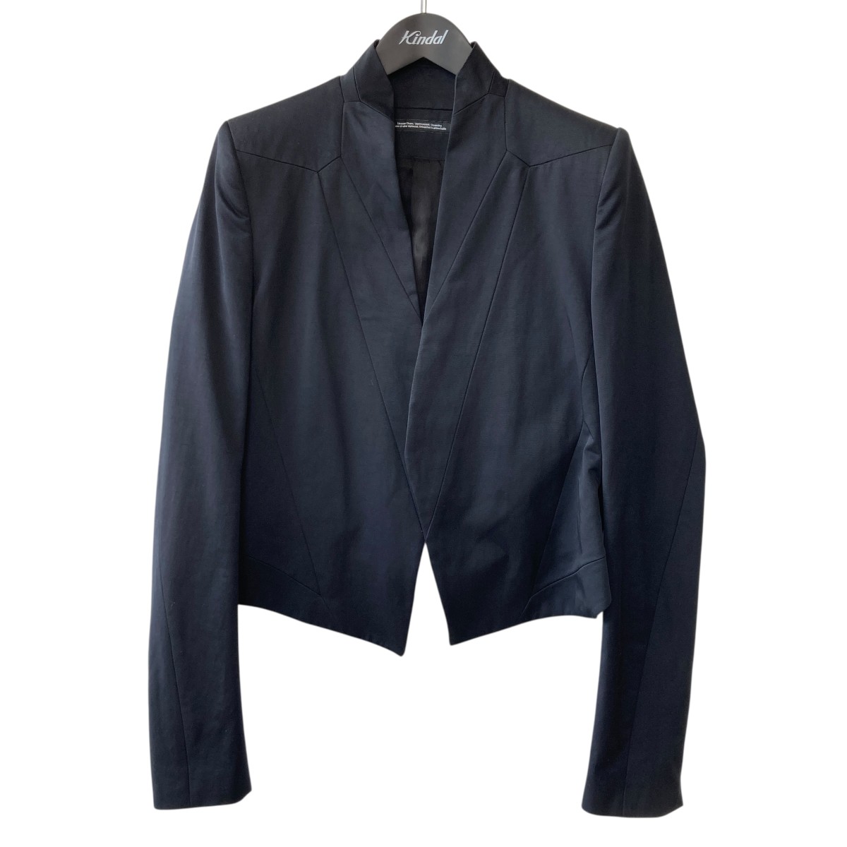 【中古】JULIUS 24AW Viscose   Cotton Twill Short Jacket 照明ランプ色合い上衣 877JAM1 黒いこと 大きさ：1 【240426】（ユリウス）