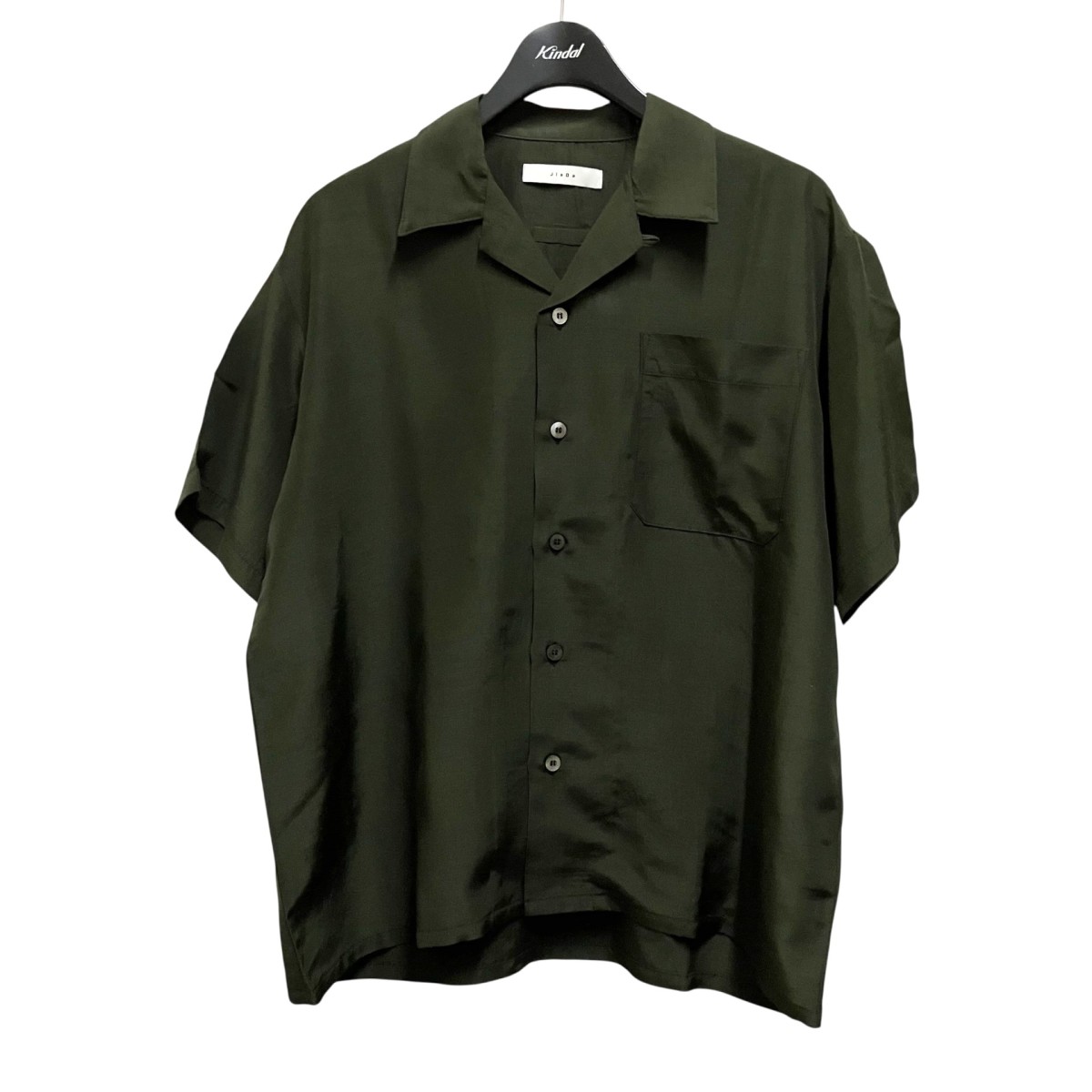 【中古】Jieda RAYON WOOL OPEN COLLER SHIRTS S／S 半袖プルオーバー Jie 25S SH06 B 緑であること 大きさ：1 【240426】（ジエダ）