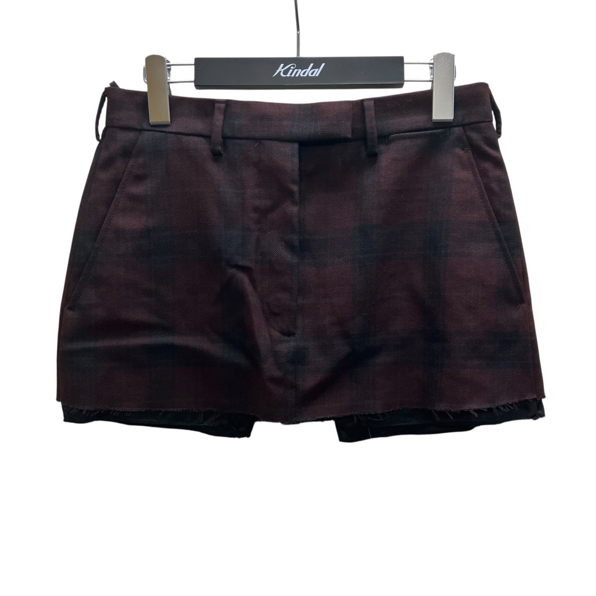 【中古】MIU MIUミニスカート バイオレット サイズ:38【価格見直し】|ブランド古着のカインドオル