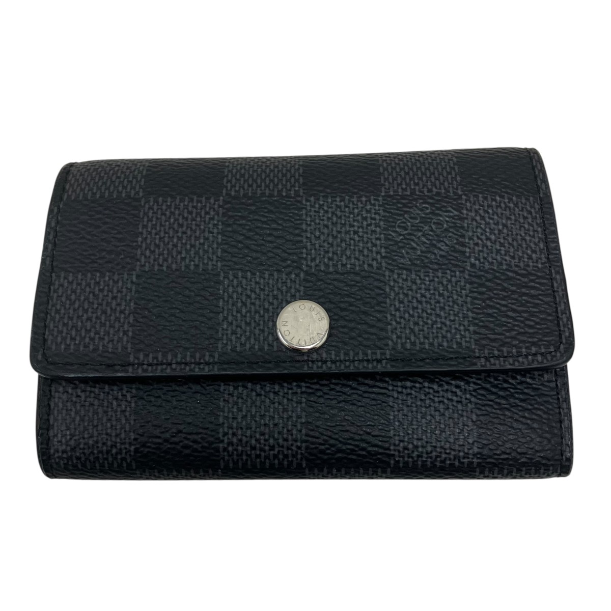 【中古】LOUIS VUITTON ミュルティクレ6 ダミエ・グラフィット  キーホルダー M62662 黒いこと×薄墨色 【250426】（ルイヴィトン）