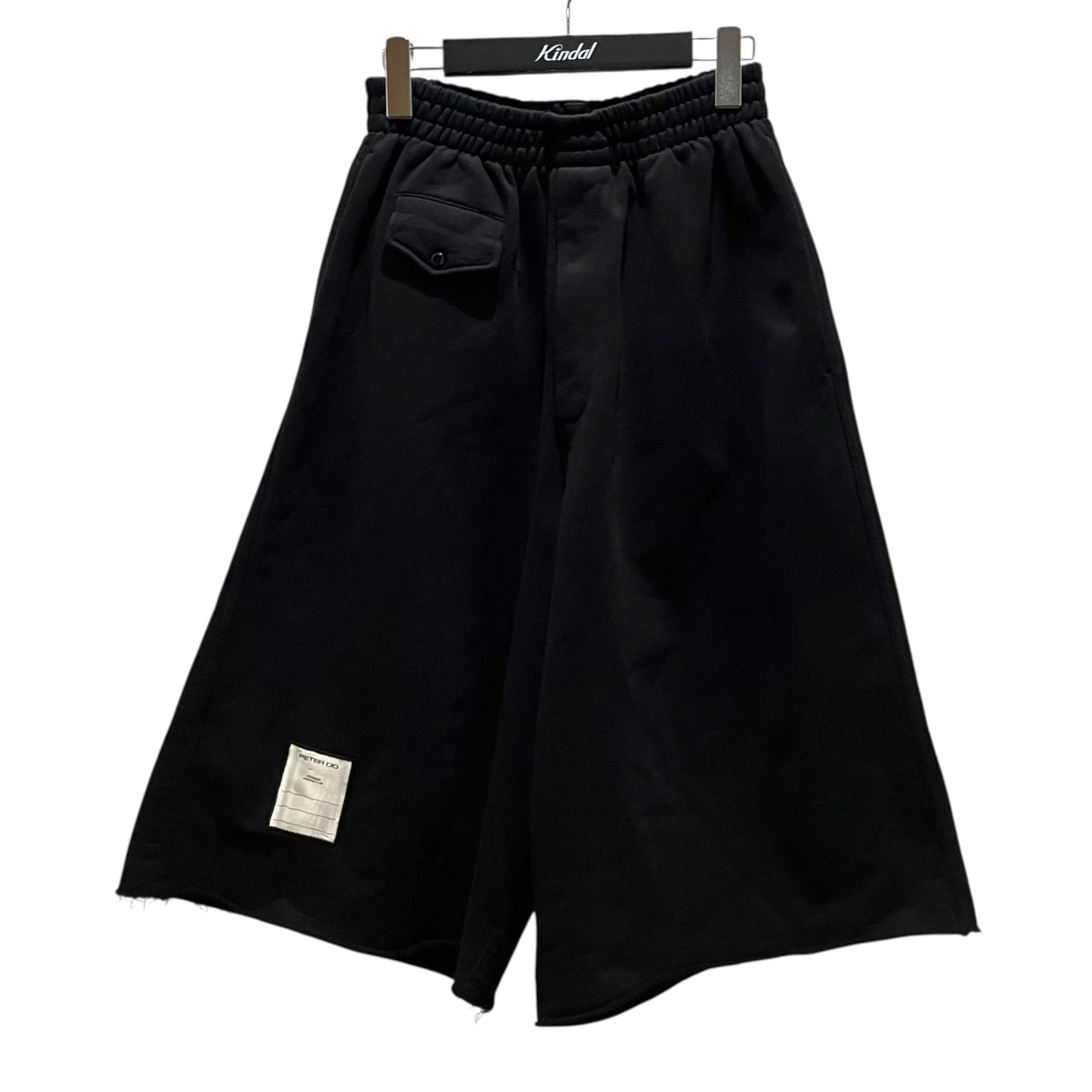 【中古】PETER DO 26SS 【PD CLUB SWEAT SHORT】 スウェットショートパンツ PD-CLUB-1115 黒いこと 大きさ：M 【250426】（ピータードゥ）