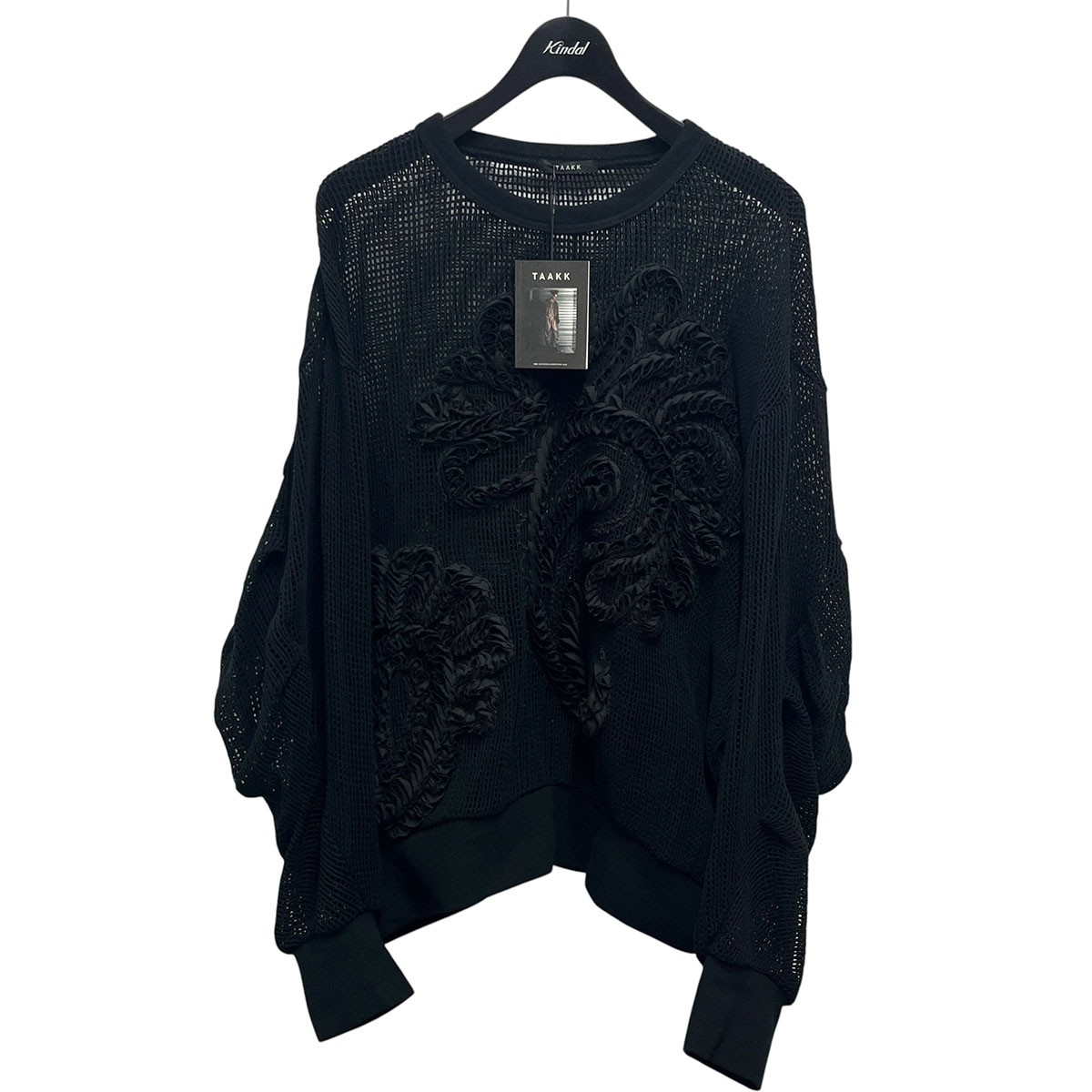 【中古】TAAKK 26SSメッシュプルオーバー Pullover TA26SS-JR035 ブラック サイズ：2 【250426】（ターク）
