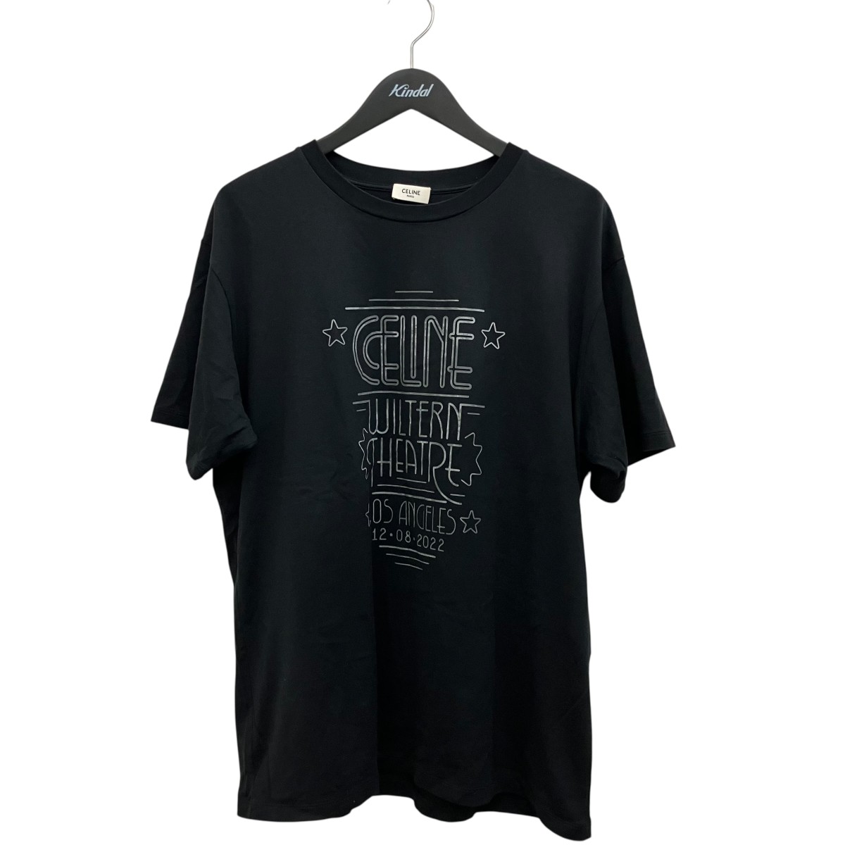 【中古】CELINE 【WILTERN THEATER】 2X39H671Q 黒いこと 大いさ：M 【250426】（セリーヌ） トップス-Tシャツ・カットソー-メンズファッション