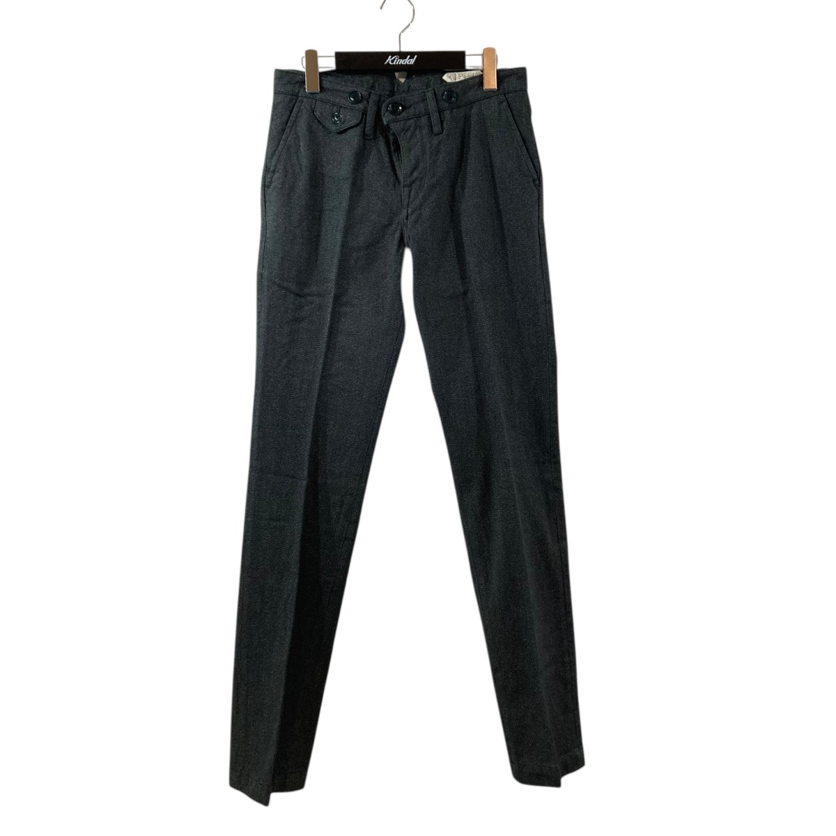 【中古】\u003cBR\u003eORGUEIL\u003cBR\u003eClassic Low Waist Trousers ズボン下 OR-1002 ダークネイビー×靉靆たる緑であること 大いさ：30\u003cBR\u003e【通貨価値思いなおす】