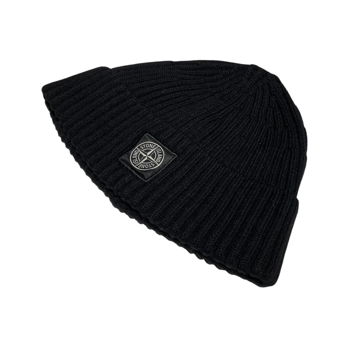 【中古】STONE ISLANDFULL RIB RWS WOOL ニット帽 K2S15N100002S00C3 ブラック【価格見直し】|ブランド古着のカインドオル