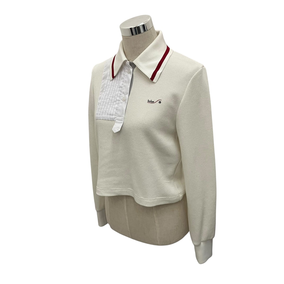 【中古】KOLOR 25AW うつり変わりポロいの一番 象牙色 大いさ：1 【260426】（色合い）