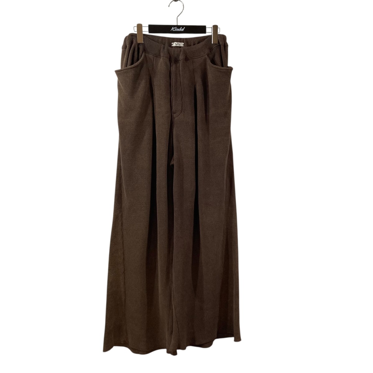 【中古】\u003cBR\u003esaby\u003cBR\u003eWAFFLE EASY PANTS Pigment Stone Wash ワッフルイージーパンツ 4A-081802 赤銅色 大いさ：2(M)\u003cBR\u003e【通貨価値思いなおす】