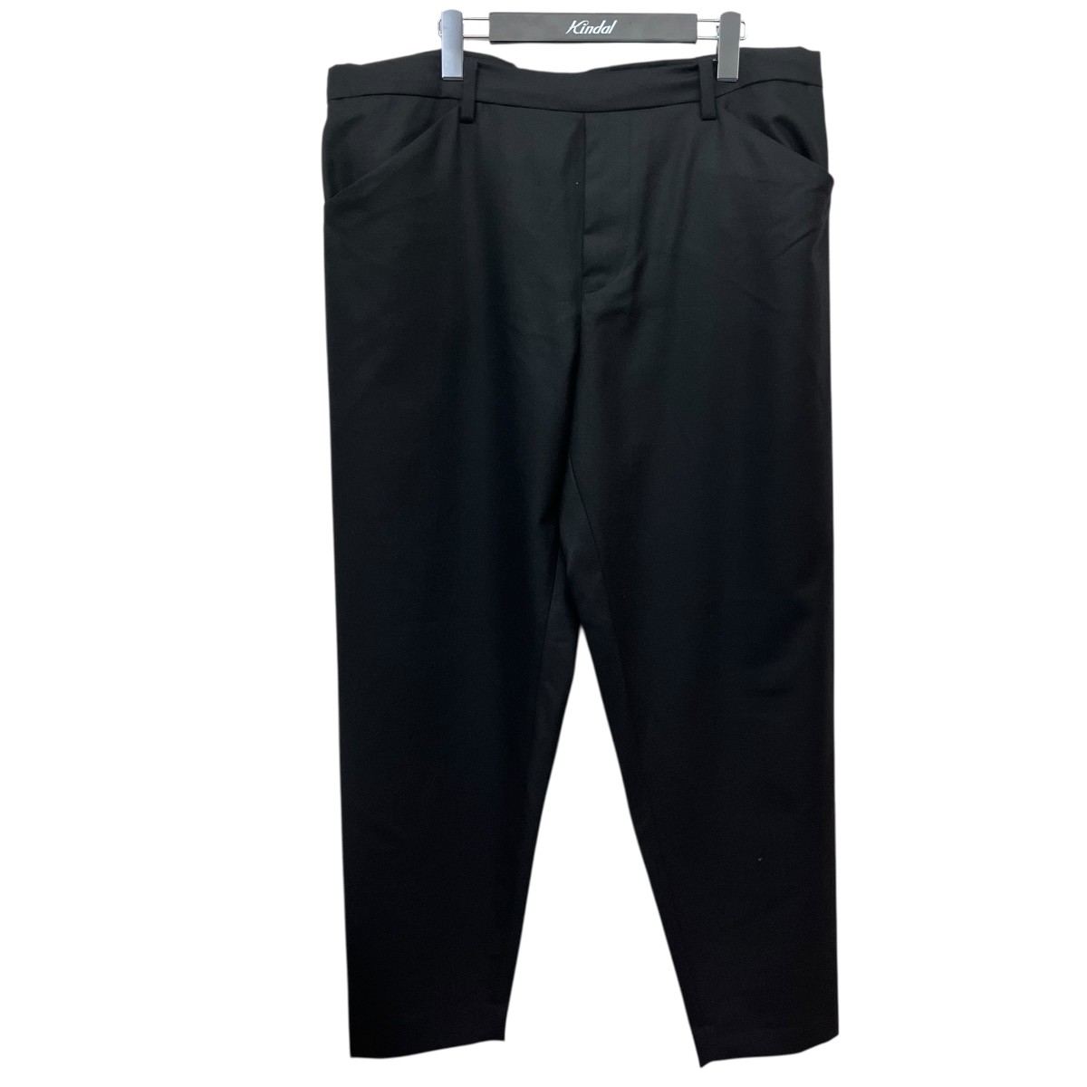 【中古】SUNSEA23AW N．M THICKENED 耳 BEACH PANTS イージースラックス SUNSEA2843 ブラック サイズ：3【価格見直し】｜ブランド古着のカインドオル