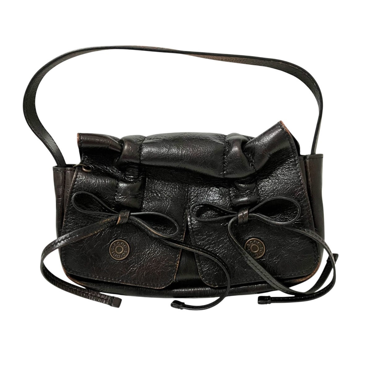 【中古】ACNE STUDIOS Multipocket Micro Bag ハンドバック 黒いこと 【270426】（アクネストゥディオズ）