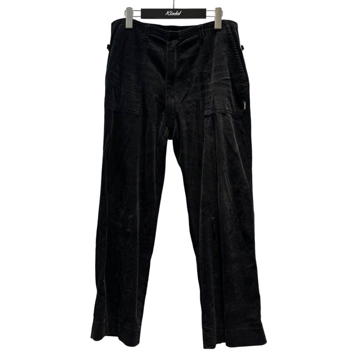 【中古】NEIGHBORHOOD×PHINGERIN 所々擦れ コーデュロイボンテージパンツ 242ZAPGN-PTM01 黒いこと 大きさ：M 【260426】（ネイバーフッド×フィンガリン）