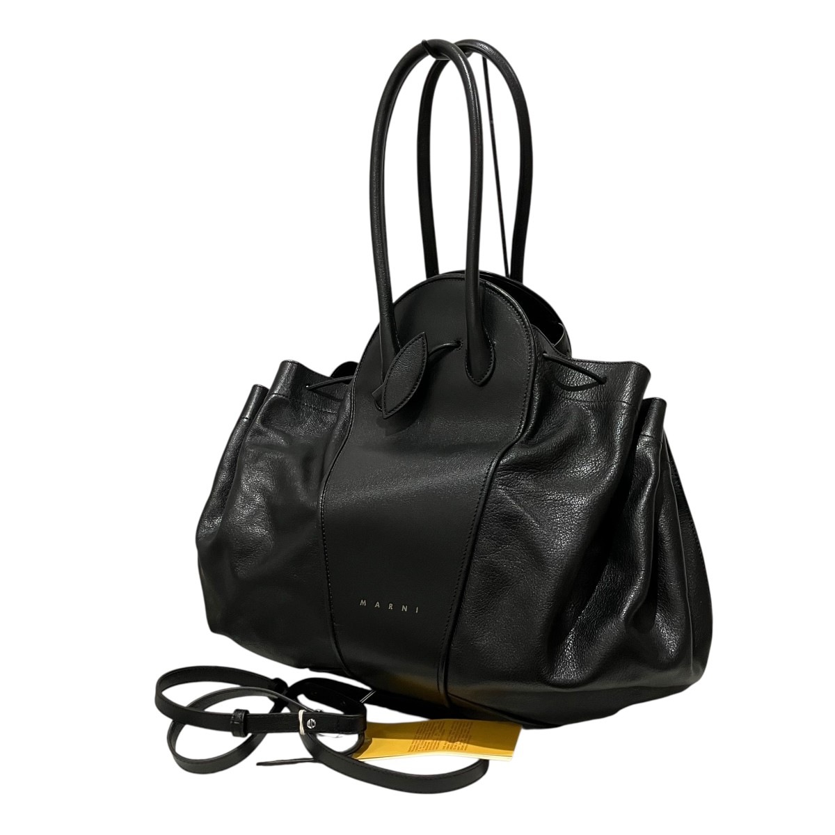 【中古】MARNI 25AW ハンドバック SBMP0263A0 黒いこと 【270426】（マルニ）