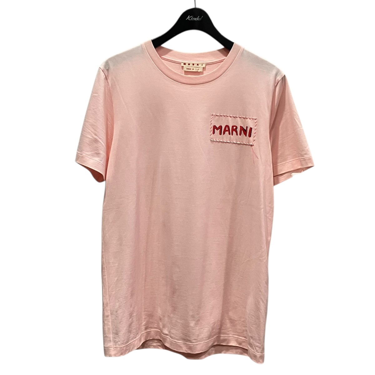 【中古】MARNI ロゴタイプ継ぎ切れプルオーバー HUMU0198X0 サクラ色 大きさ：48 【270426】（マルニ）
