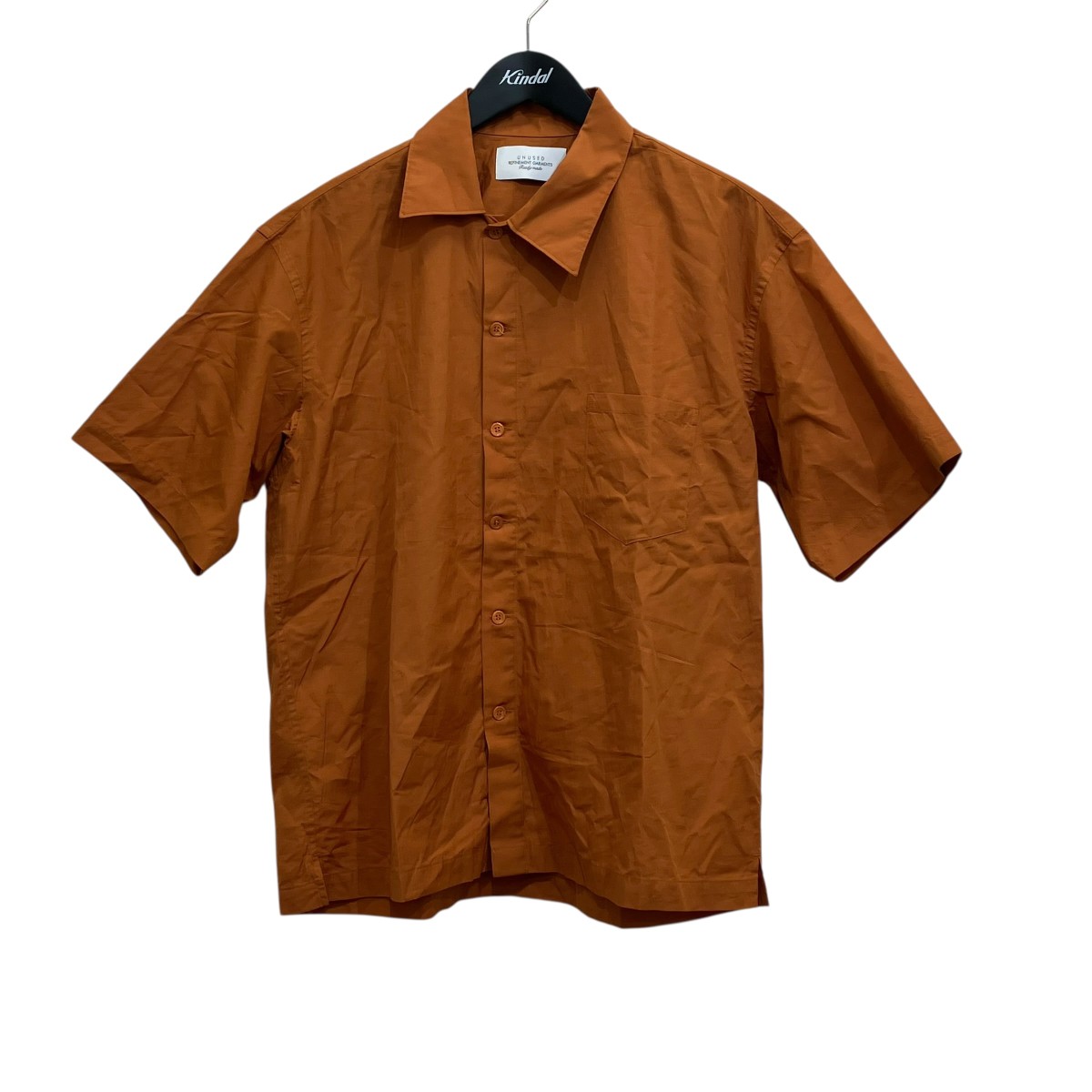 【中古】UNUSED 22SS broad shirt S S． 半袖プルオーバー US2223 オレンジ色 大きさ：1 【270426】（アンユーズド）