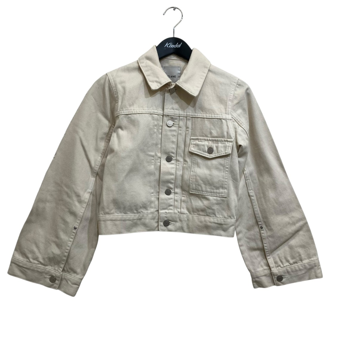 【中古】CLANE BELL SLEEVE COMPACT JEAN JACKET ジーンズ上衣 14103-0542 象牙色 大きさ：1 【270426】（クラネ）