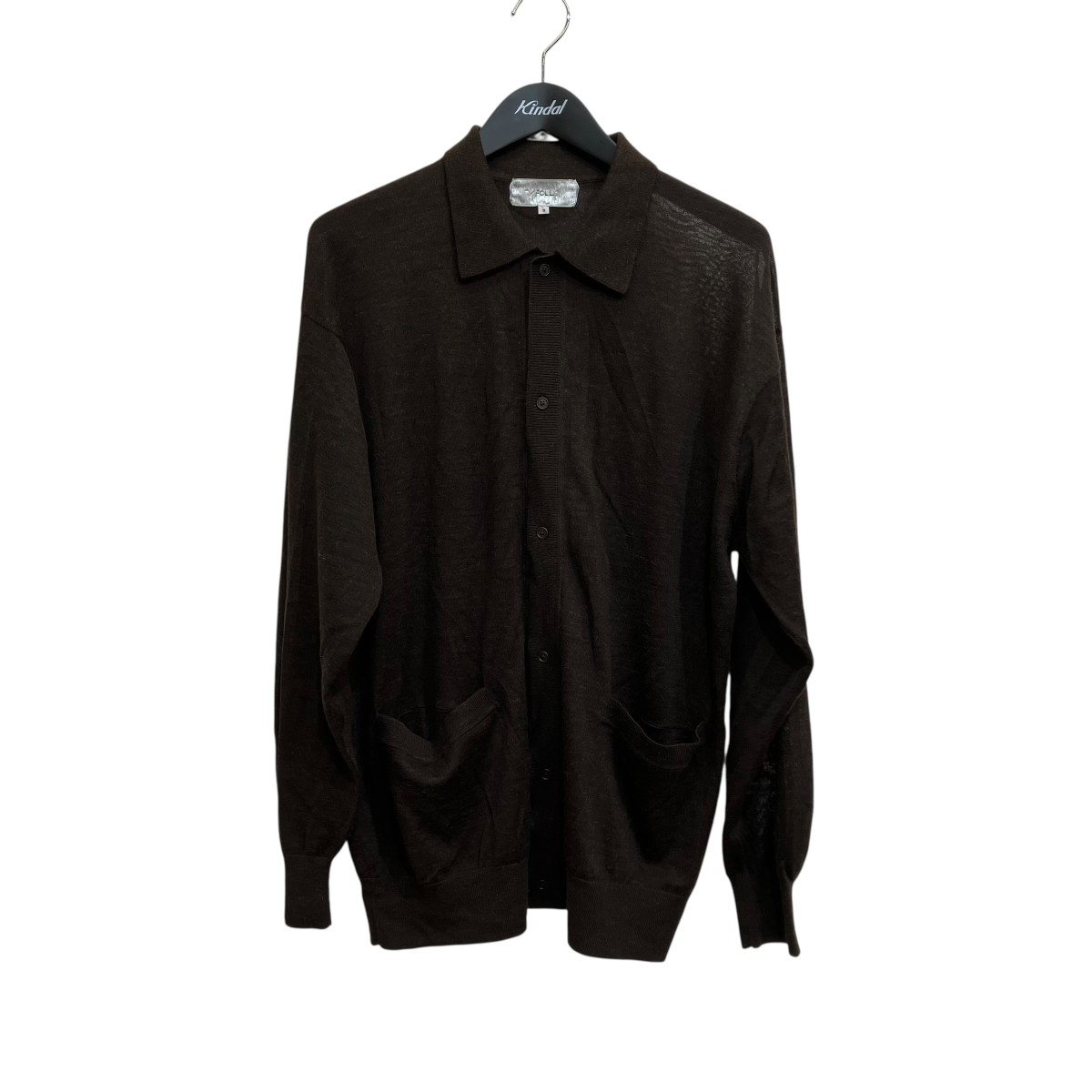 【中古】FOLL 25AW 編み物ジレー 25-080-684-0007-3-0 赤銅色 大きさ：3 【270426】（フォル）