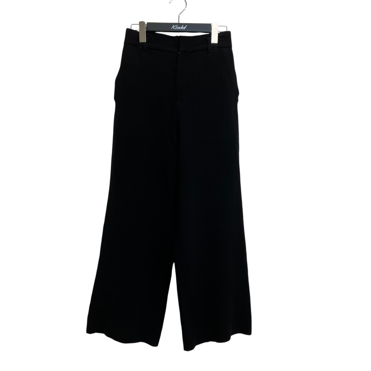 【中古】HARUNOBUMURATA WIDE SILHOUETTE SILK TROUSERS 広広としたズボン下 HM25S813-FUJ06 黒いこと 大きさ：36 【270426】（ハルノブムラタ）