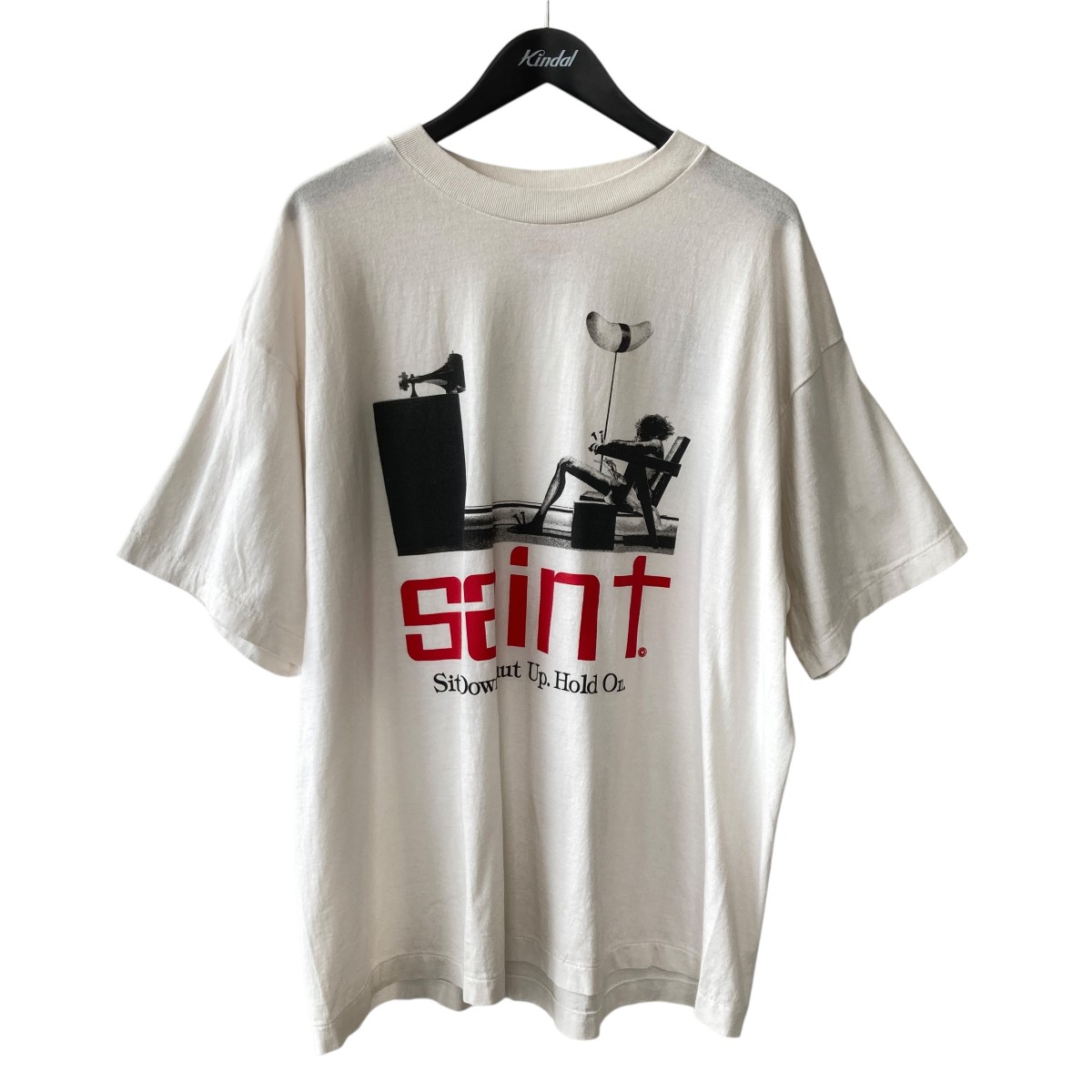 【中古】SAINT MICHAEL SS TEE SAINT プルオーバー SM-HR8-0000-022 白いこと 大きさ：XL 【280426】（仙マイケル）