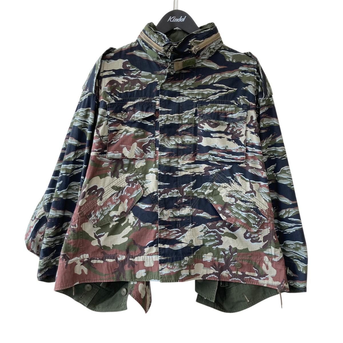 【中古】beautiful people×Alpha 26SS double-end camouflage field jacket 4way ミリタリー上衣 797-6152001 オリーブ 大きさ：書きあらわす皆無 【280426】（ビューティフルピープル×アルファ）