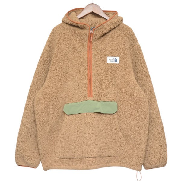【中古】THE NORTH FACE 2018AW ボアフリースアノラックフーディージャケット 上衣 NF0A33QV 赤銅色 大きさ：XXL 【270426】（ザノースフェイス）