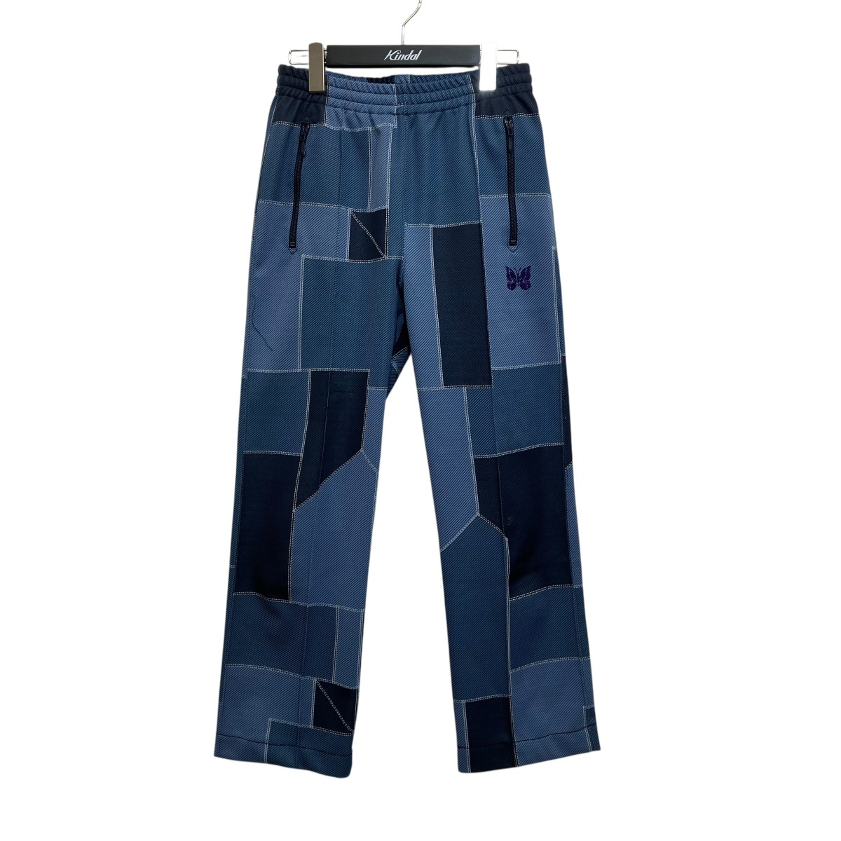【中古】Needlesパッチワークトラックパンツ ブルー サイズ：XS【価格見直し】｜ブランド古着のカインドオル