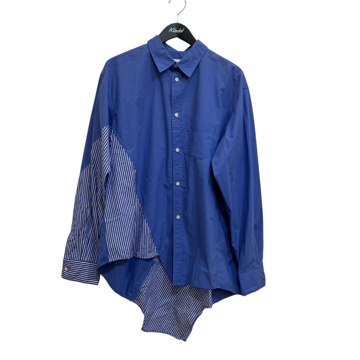 【中古】kudos 20SS I DID IT SHIRT 縞模様 長袖プルオーバー KB21XX07 青色 大きさ：2 【270426】（クードス）