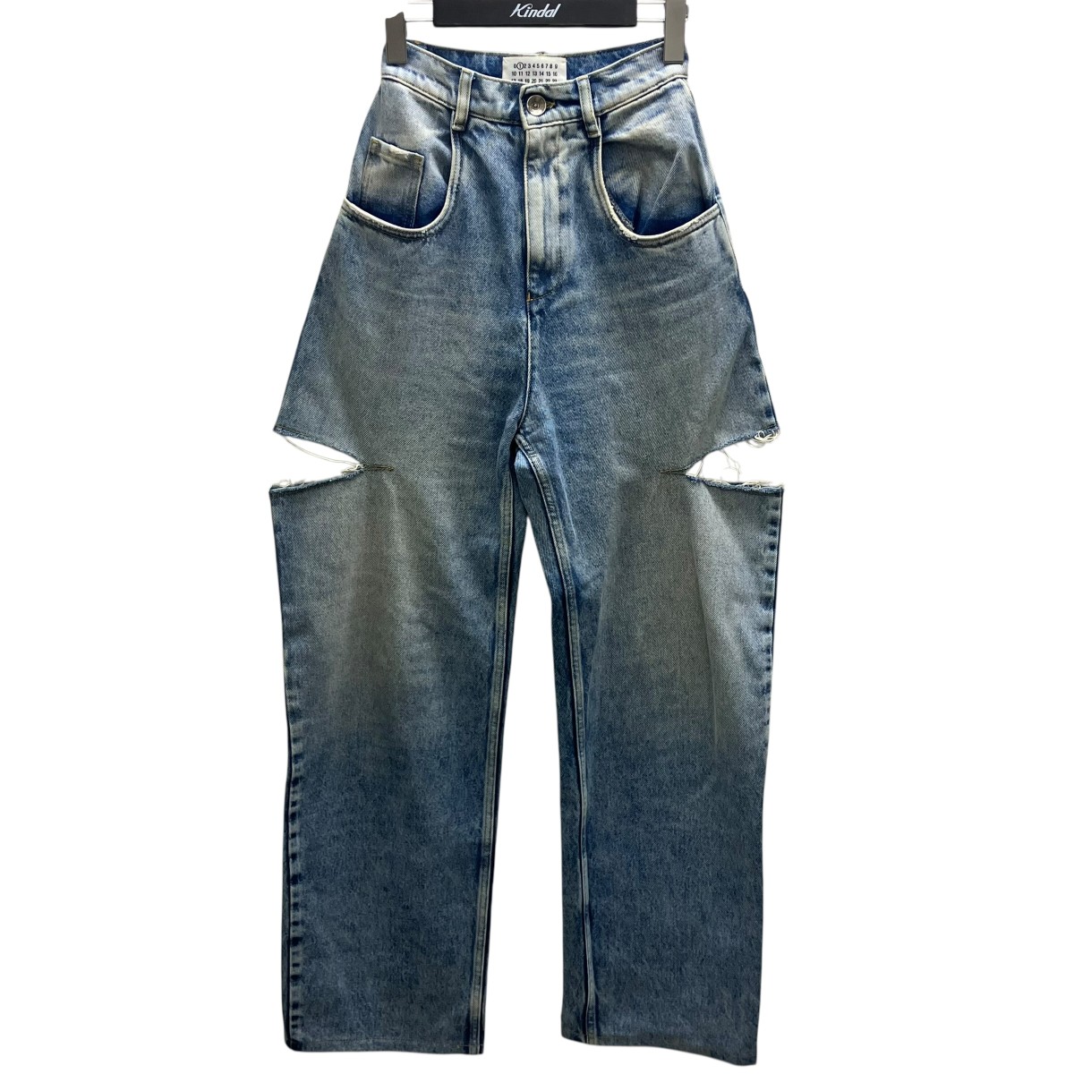 【中古】Maison Margiela ジーンズデニム スラッシュ約款 インディゴ 大きさ：36 【280426】（メゾンマルジェラ）