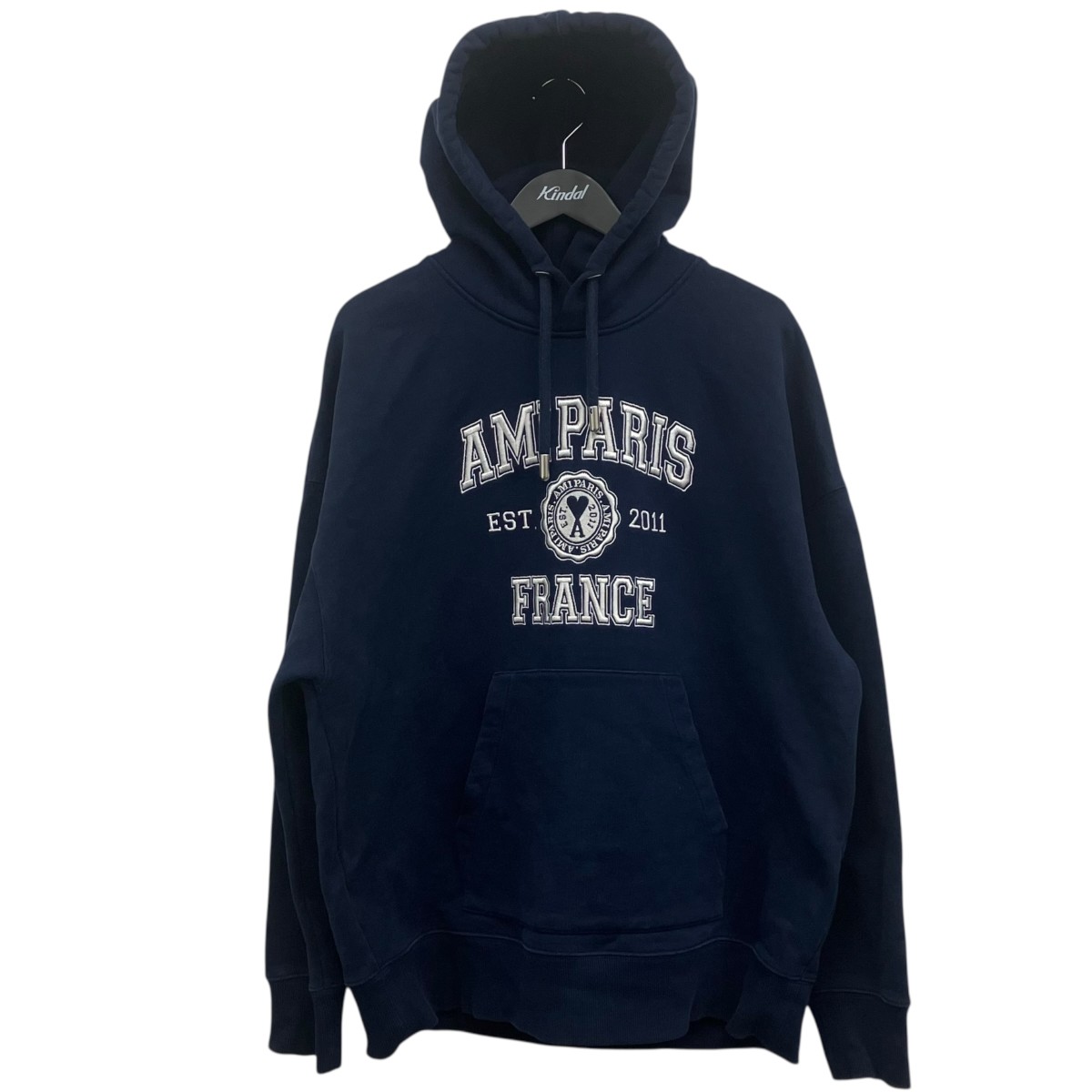【中古】AMI PARIS ティーシャツパーカー 米国海軍 大きさ：L 【280426】（意中の女パリス）