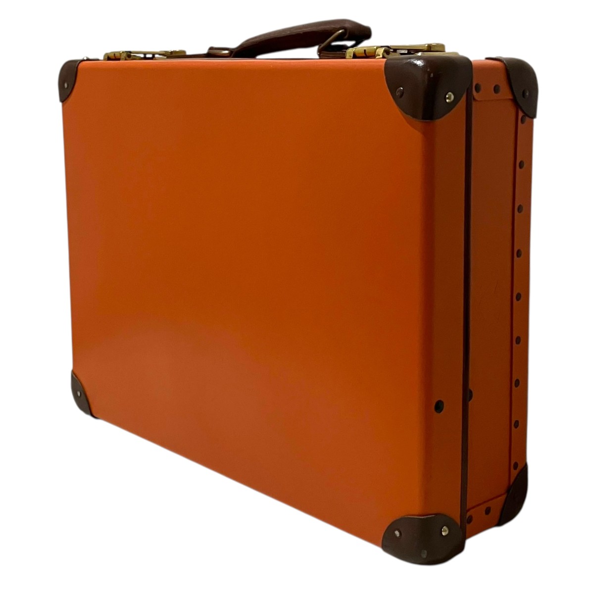【中古】GLOBE-TROTTER 【センテナリー16in】 ブリーフ容れもの オレンジ色 【280426】（グローブトロッター）