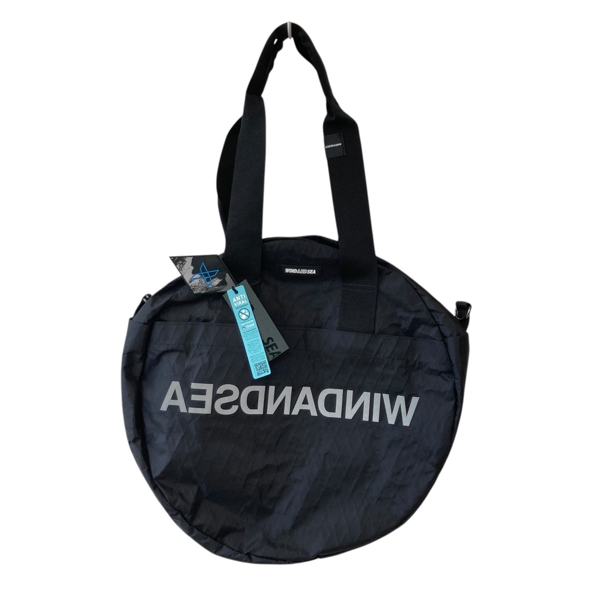 【中古】\u003cBR\u003eWIND AND SEA\u003cBR\u003eRound Shoulder Bag ラウンドショルダーバッグ WDS-10TH-GD-03 黒いこと 大きさ：無償性大きさ\u003cBR\u003e【必要経費思いかえす】