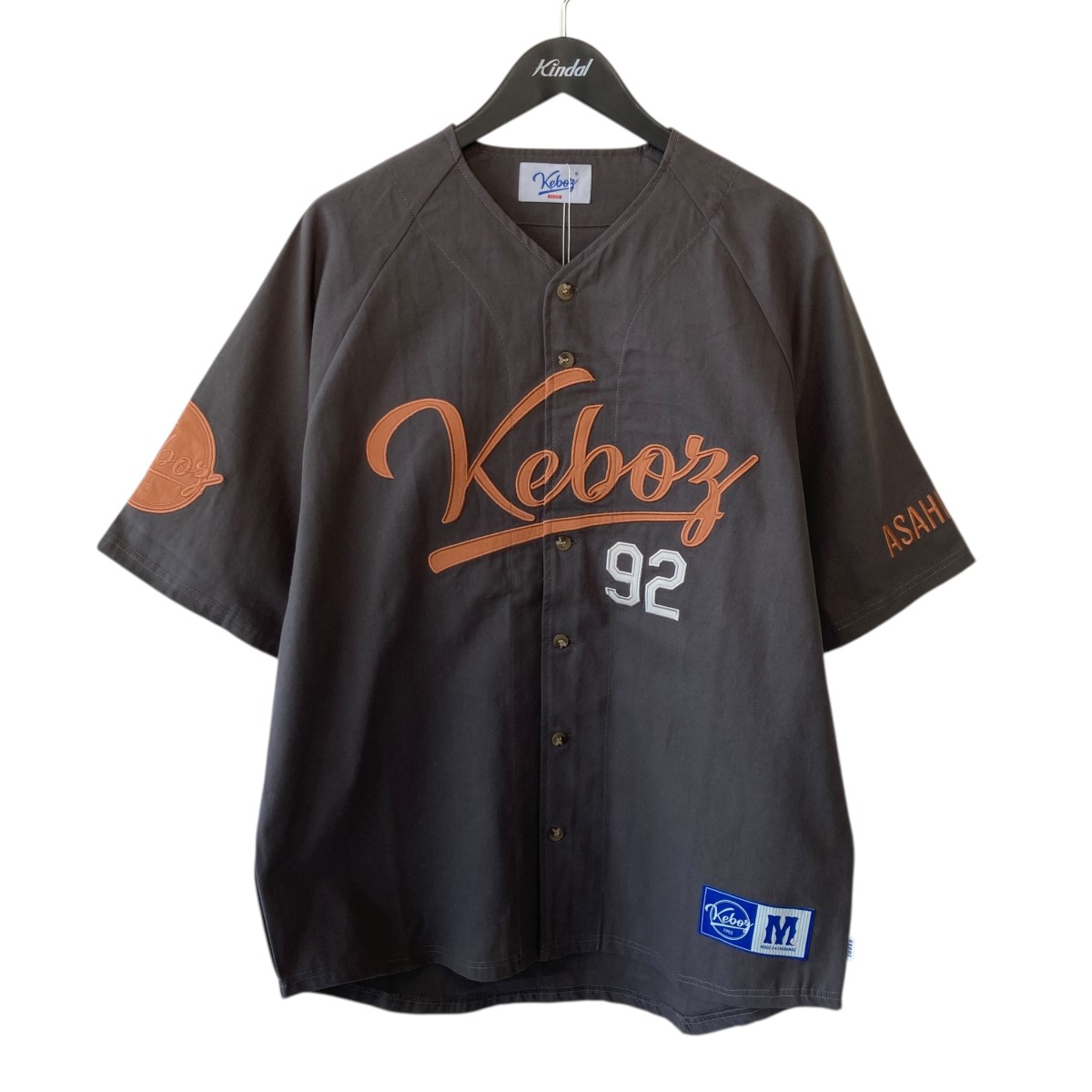【中古】\u003cBR\u003eKEBOZ\u003cBR\u003e26SS ICON CLASSIC BASEBALL JERSEY 野球プルオーバー KBZ26SS071 濃灰色薄墨色 大きさ：M\u003cBR\u003e【通貨価値思いなおす】