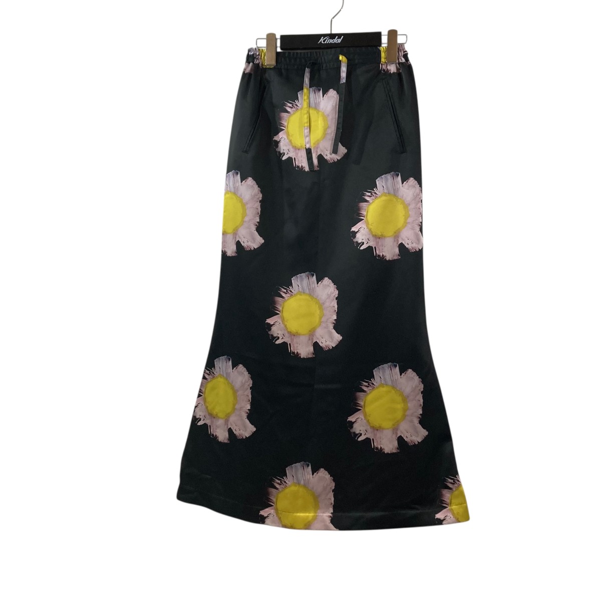 【中古】TELMA PRINTED SKIRT スコート TLM51FG009 黒いこと 大きさ：34 【280426】（テルマ）