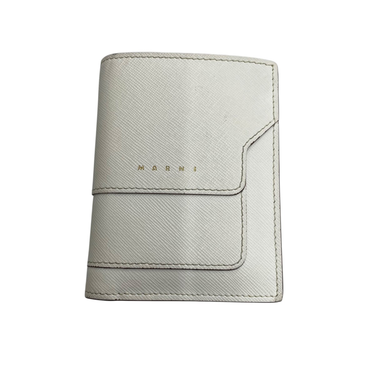 【中古】MARNI 2つ折り札入れ PFM0Q14U07 白いこと 【290426】（マルニ） バッグ・小物・ブランド雑貨-財布・ケース