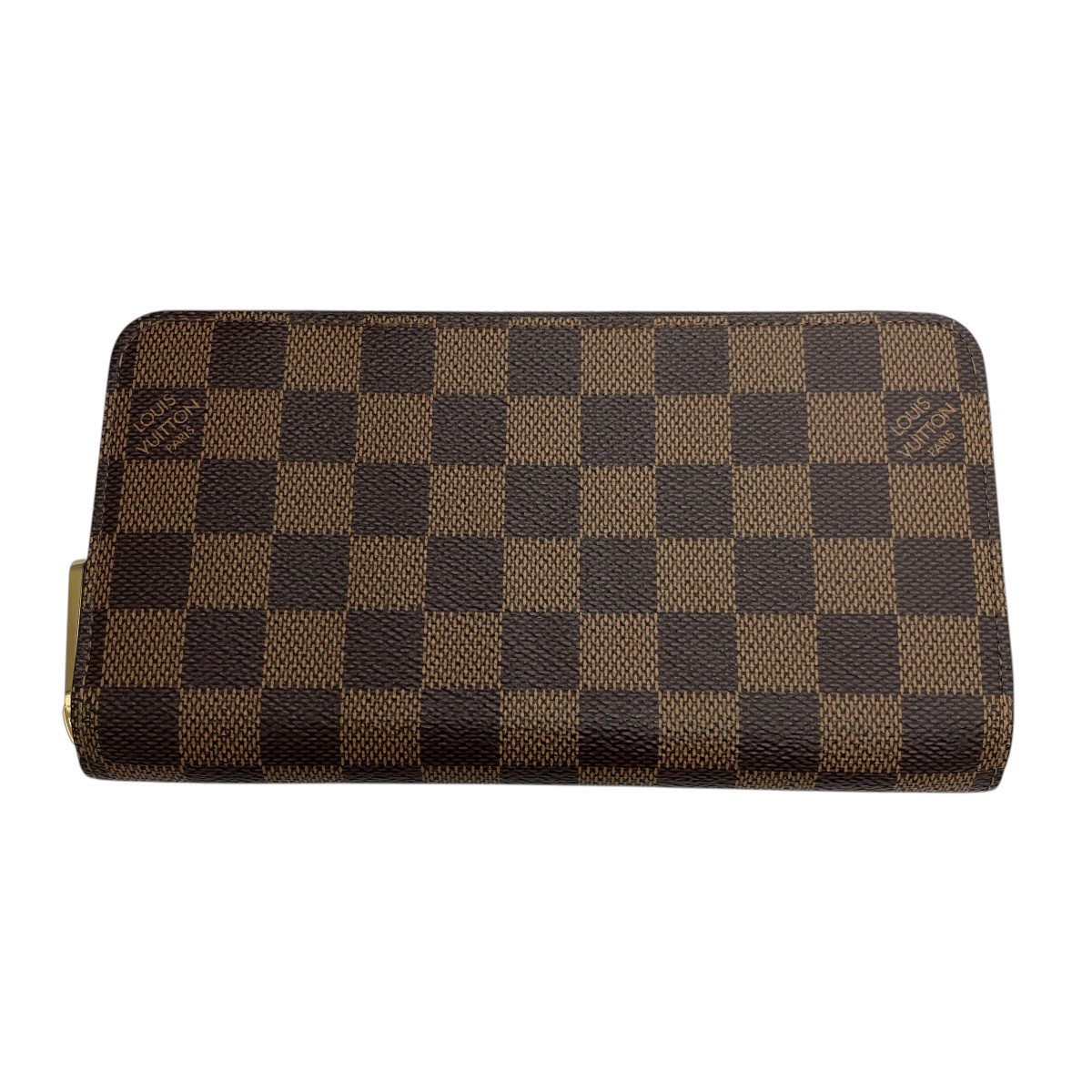 【中古】LOUIS VUITTON ダミエジッピー 長札入れ N41661 赤銅色 【290426】（ルイヴィトン） バッグ・小物・ブランド雑貨-メンズ財布-財布・ケース