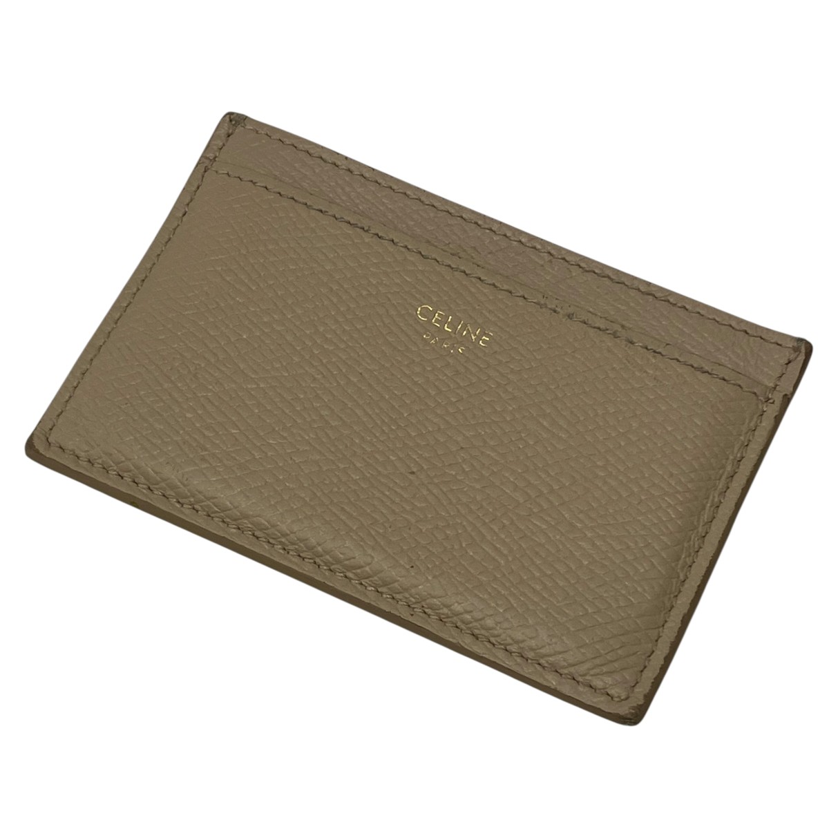 【中古】CELINE 歌留多入れもの ベージュ 【290426】（セリーヌ）